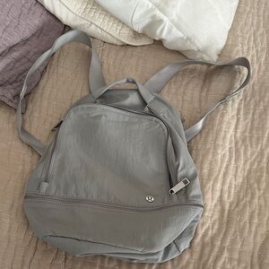 Lululemon Athletica Light Gray Backpack